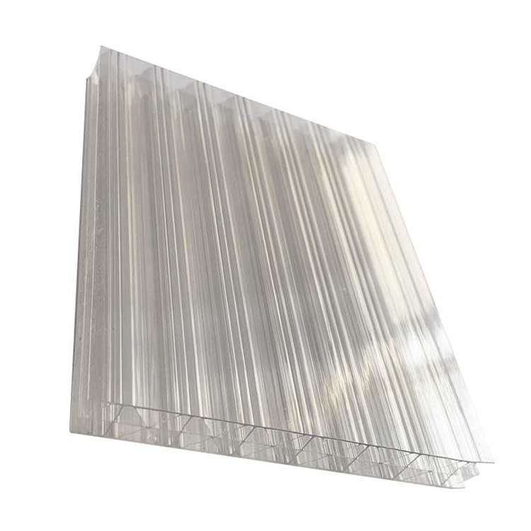 Heat Insulation Corrugated Transparent Curved Polycarbonate Roofing Exterior Panel Clear Sheet