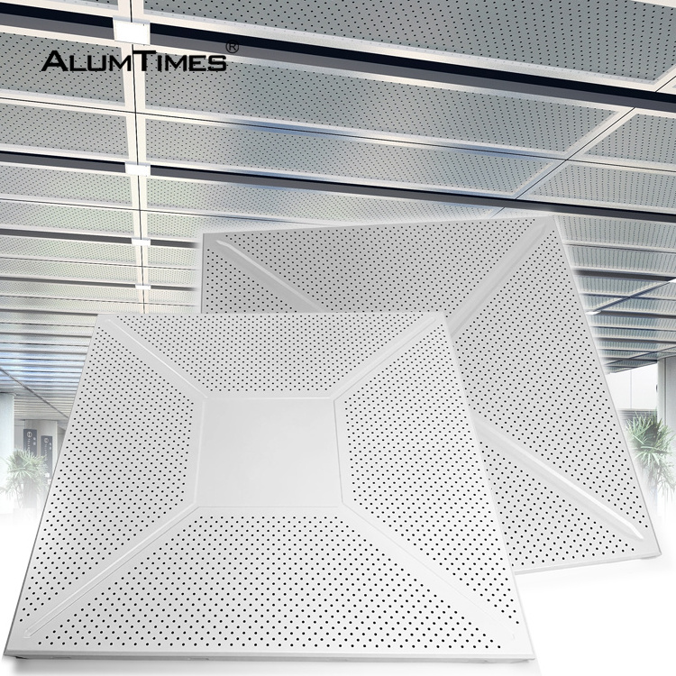 Decorative Metal Linear False Ceiling Perforated Aluminum Ceiling Tiles