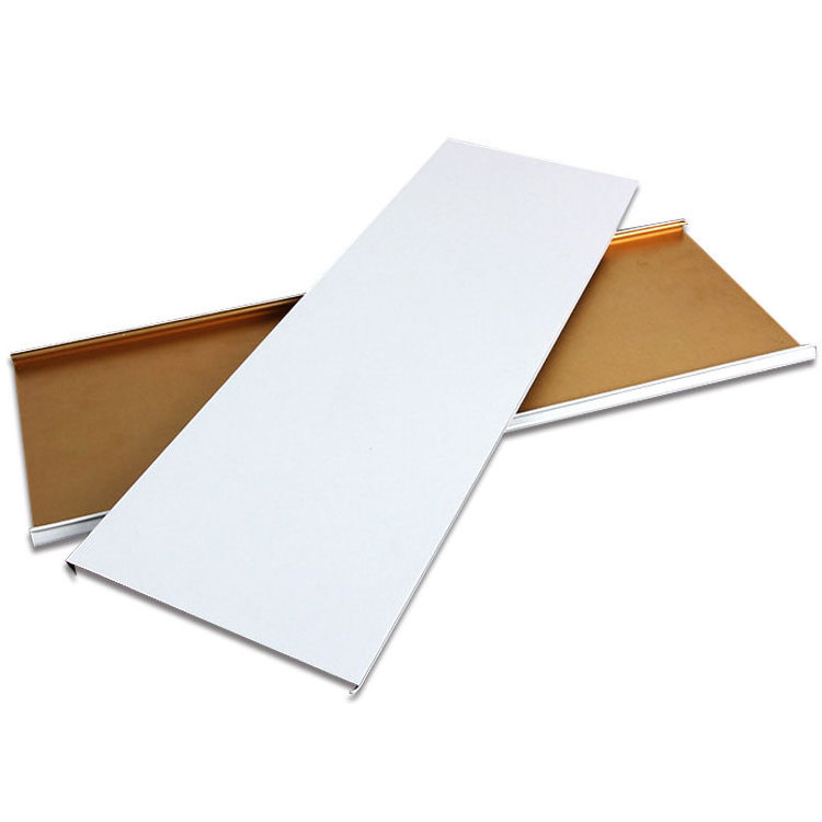 Alumtimes High Quality Shape Linear Slat Strop 50mm White Hook Type Cladding Tiles Rust Resistant Aluminum Ceiling