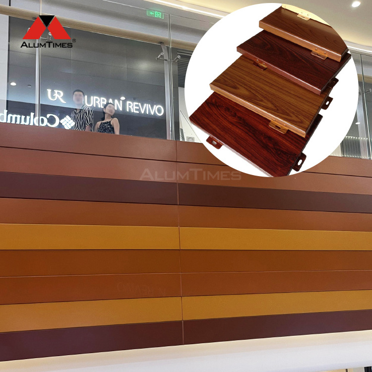 ALUMTIMES Factory Direct Sales Aluminium Curtain Wall Panel Building Materials Interior For Wood Grain Siding