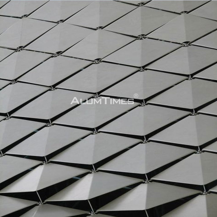 Alumtimes Building Facades Modern Audi Sheet 3D Wall For Cladding System Perforated Metal For Residential Aluminium Single Panel