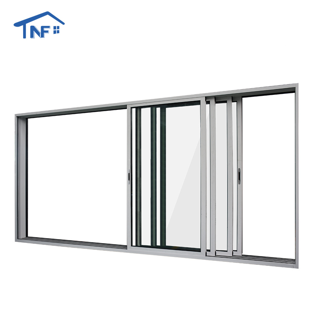 AGGA sound Proof Impact high quality cheap unbreakable Aluminum Balcony Patio Slide Glass Door