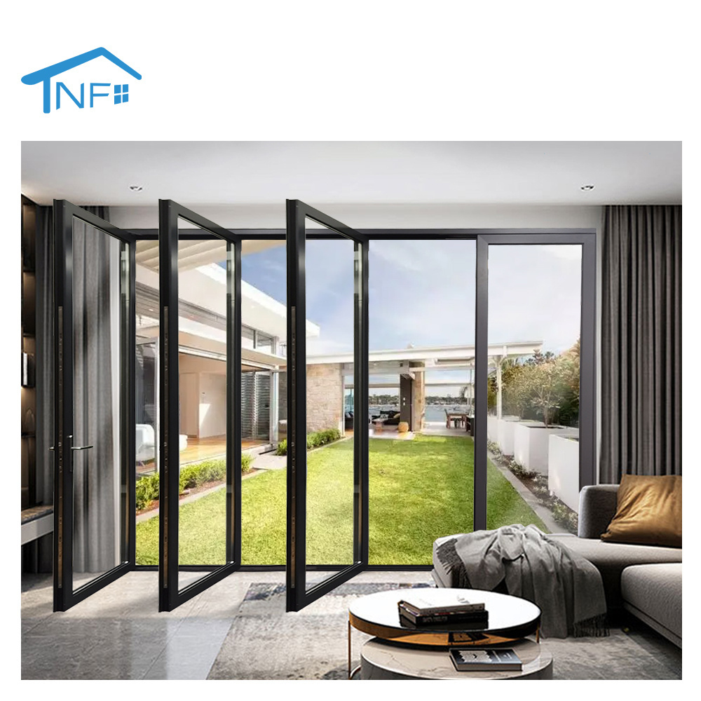 Exterior Aluminium Swing Bi-folding Door Sliding Turn Pivot & Stacking Door Panoramic Patio Door