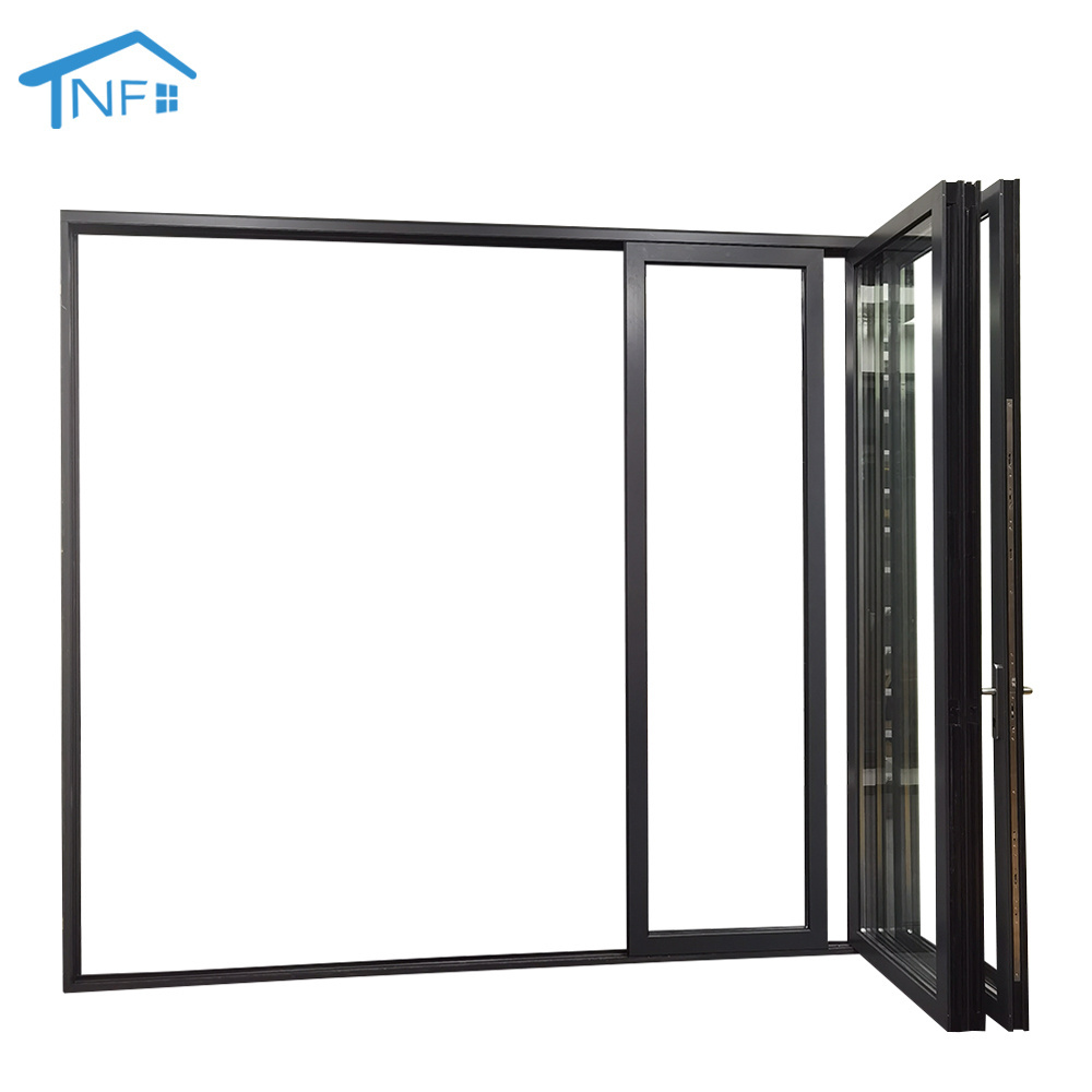 Exterior Aluminium Swing Bi-folding Door Sliding Turn Pivot & Stacking Door Panoramic Patio Door