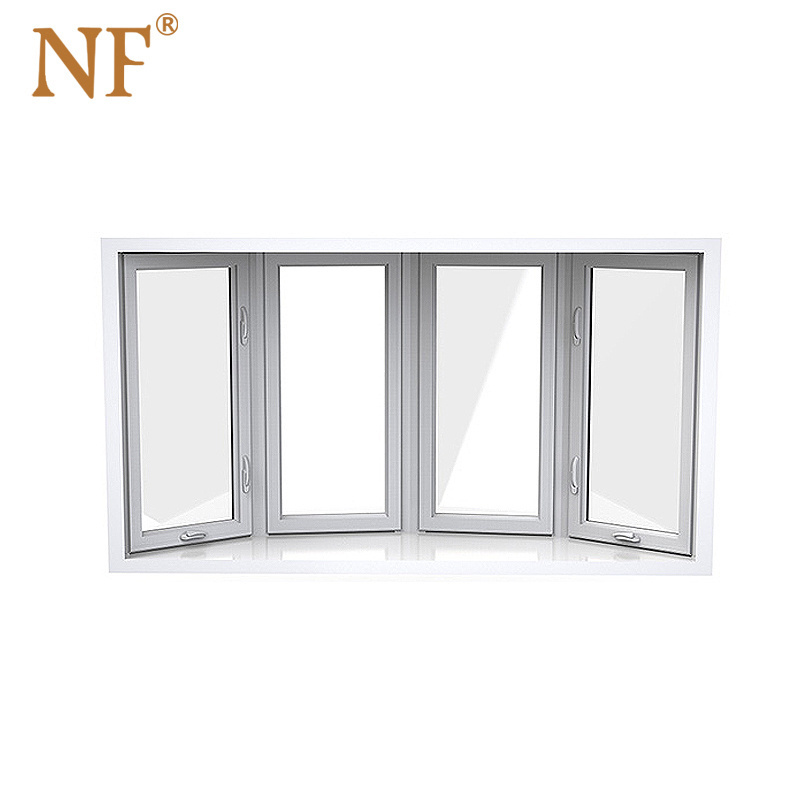 European style aluminium tilt turn window for hurricane case bay window lowes High quality bay windows for sale