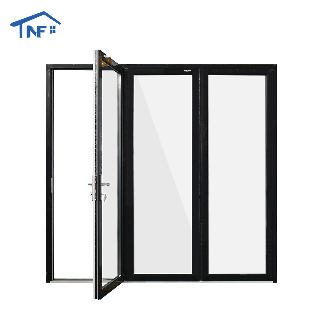 Foshan NF Modern Design Wholesale Direct Sale Waterproof Ready Made Exterior Thermally Broken Aluminum Folding Doors For House