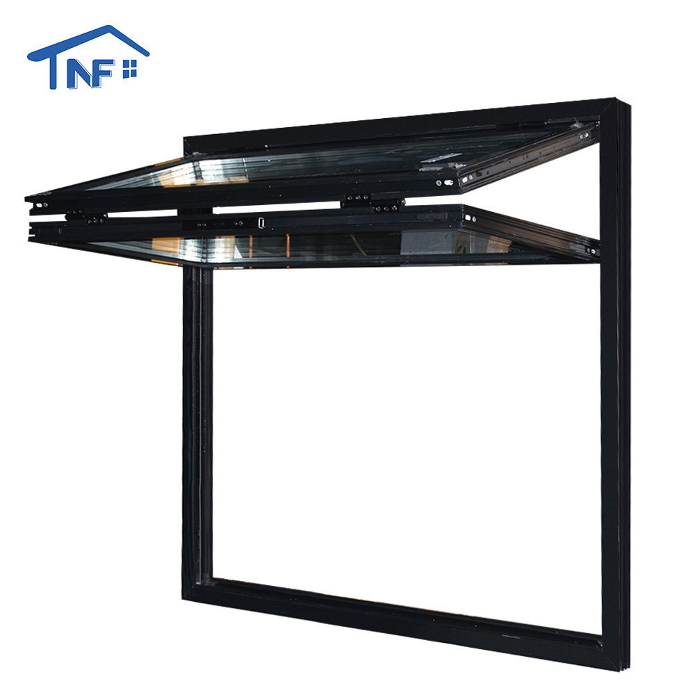 Aluminum soundproof folding up window thermalbreak folding window