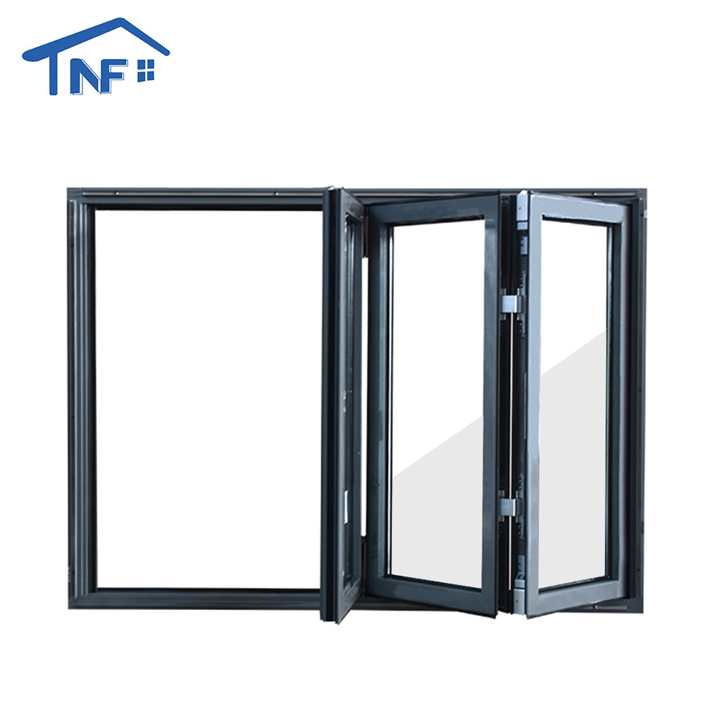 Soundproof bifold windows glass new folding window