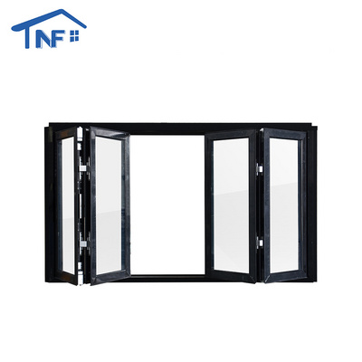 Aluminium tempered glass bifolding windows horizontal folding local window aluminium bifold windows balcony window