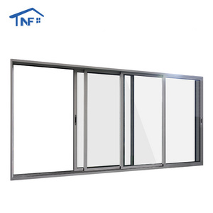 AGGA sound Proof Impact high quality cheap unbreakable Aluminum Balcony Patio Slide Glass Door