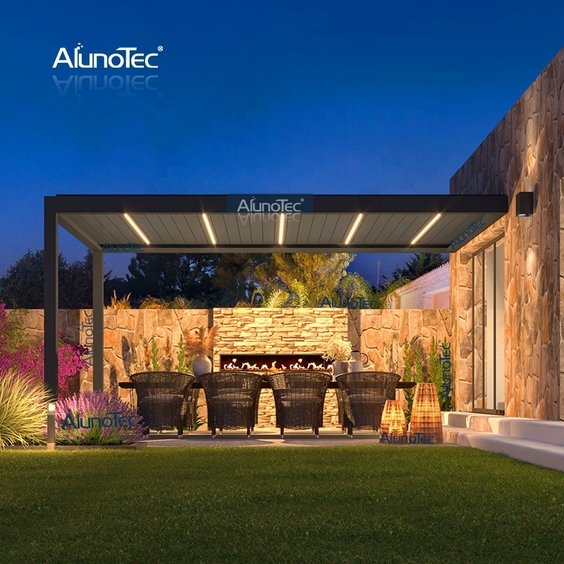 AlunoTec Outdoor Louvre Roof 6x4 Patio Cover Structures Ideas Backyard Deck Pergola Installation