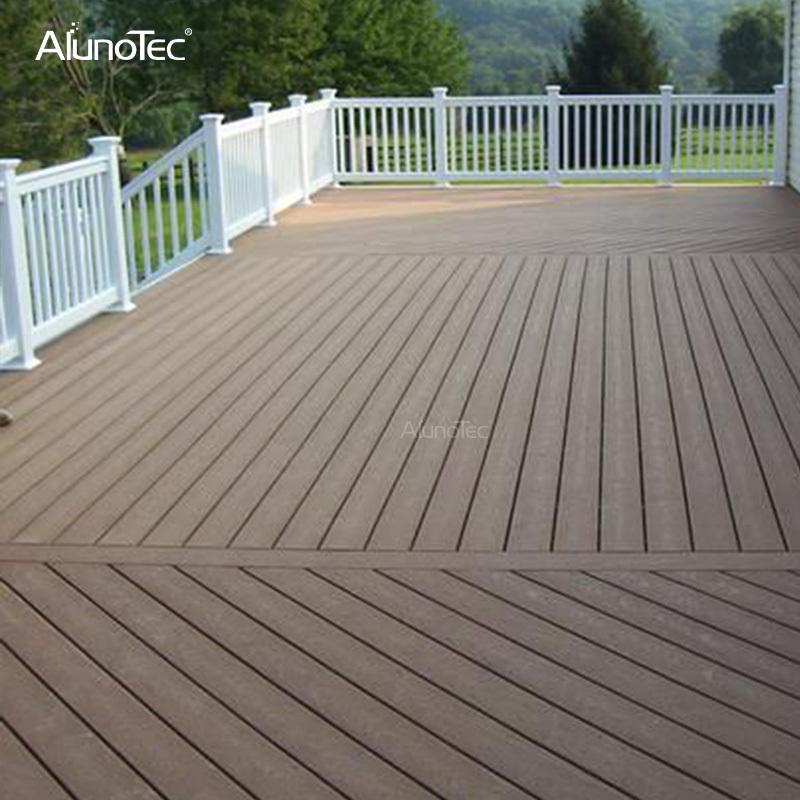 China Aluminum Decking Fire Resistance Class A2 System Outdoor Balcony Composite wpc Deck with Gap Clips