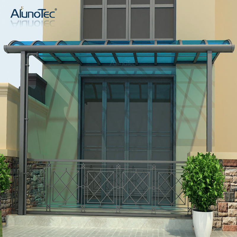 AlunoTec Wall Mounted Unique Design Aluminium R Patio Awning For Outdoor Garden