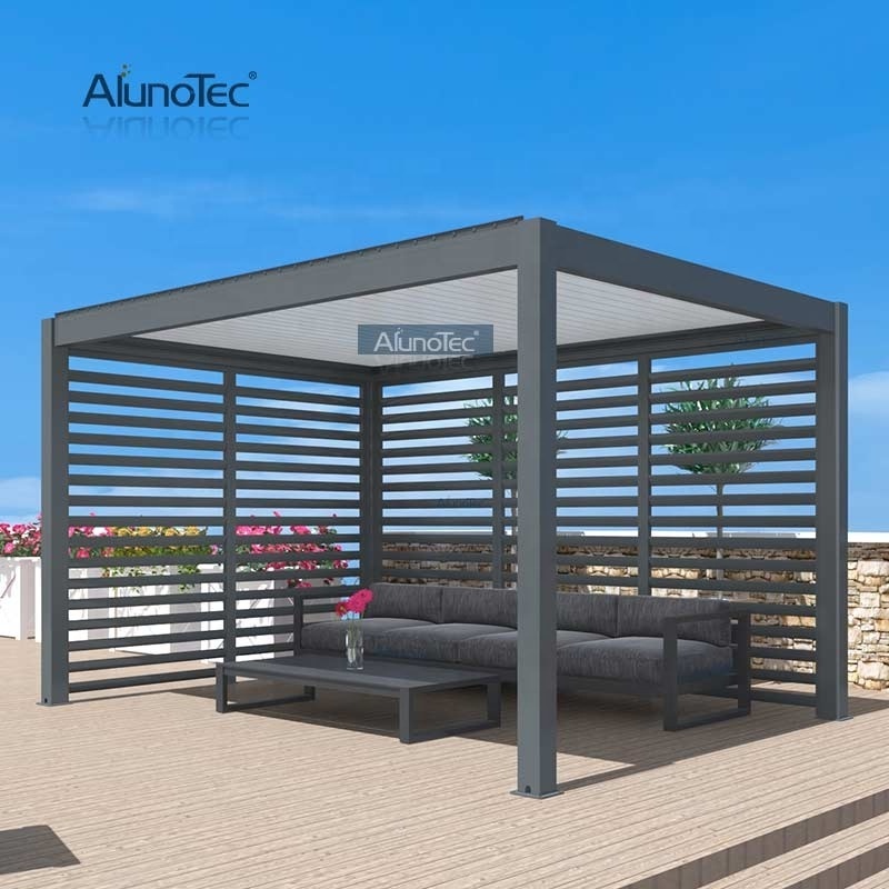 Aluminium Pergola Louvre System Garden Gazebo Patio Furniture Outdoor with Screen