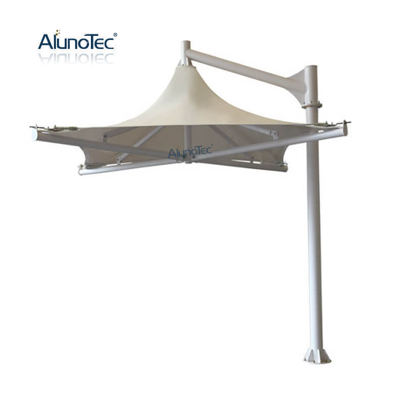 Aluminum Frame Fabric Architecture Tensile Membrane Structure Parasols Steeple Tent Outdoor Umbrella