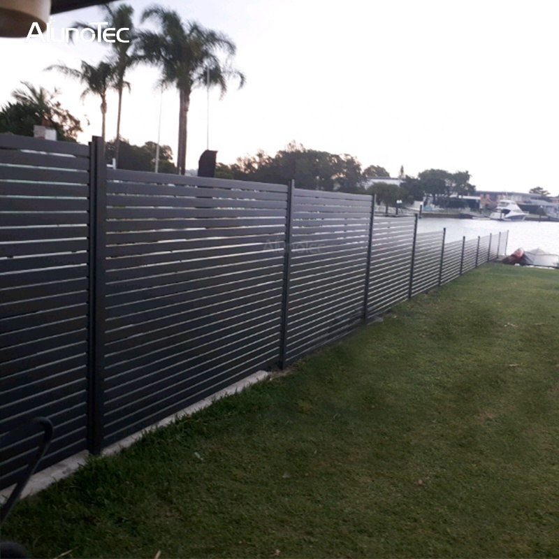 AlunoTec Aluminum Louver Screening Fence Shutters Aluminium Slat Garden Fencing