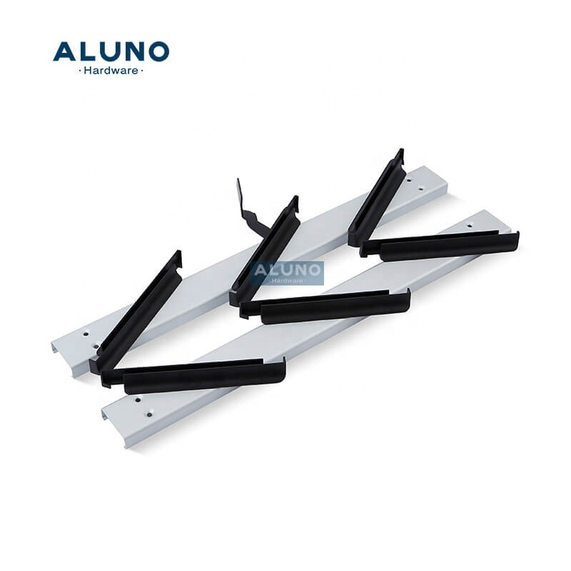 ALUNO Best Quality Housing Decoration Materials Aluminium Glass Louver Window Shutter Frame  with Glass Blade