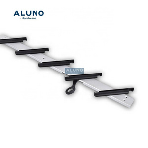 ALUNO Best Quality Housing Decoration Materials Aluminium Glass Louver Window Shutter Frame  with Glass Blade