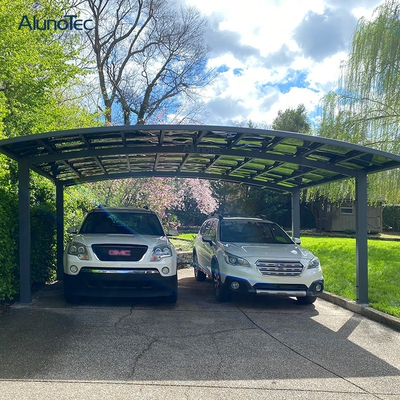 Greenhouse Grow Modern Designs Carport Poland Aluminium Pergola Carport With Arched Polycarbonate Roof