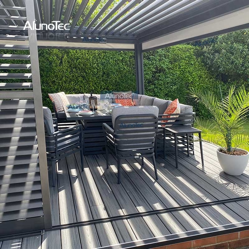 Wholesale Durable Sun Shade Aluminum Fence Panels Superior Quality Electric Louvered Roof Pergola Kits Pavilion