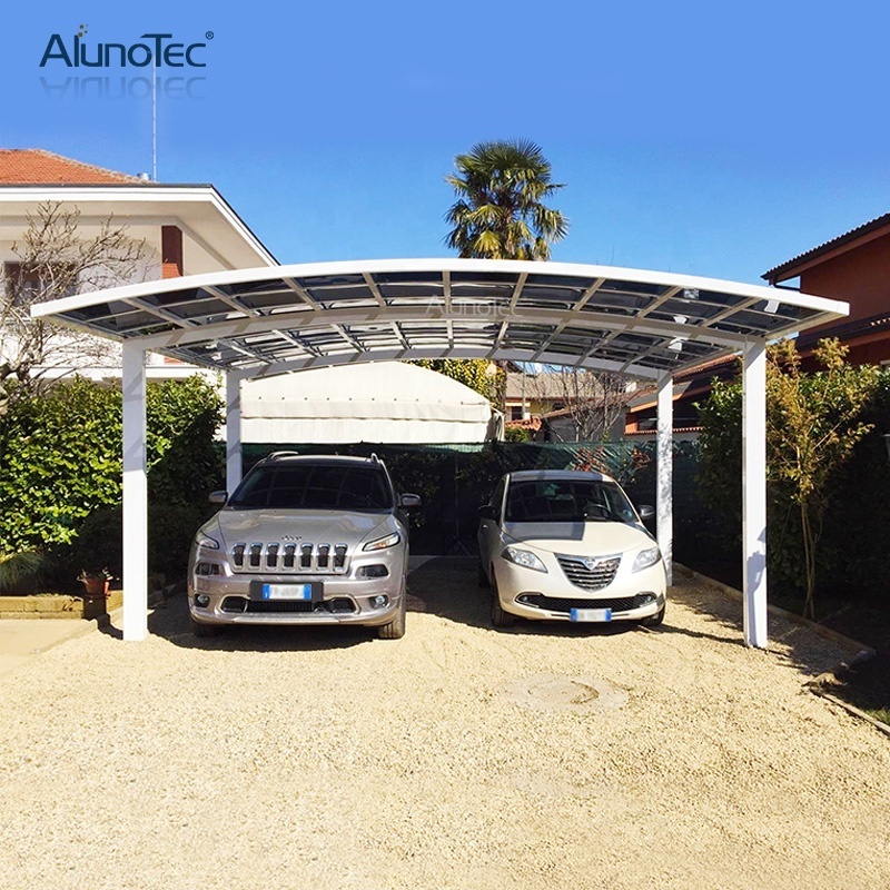 Greenhouse Grow Modern Designs Carport Poland Aluminium Pergola Carport With Arched Polycarbonate Roof