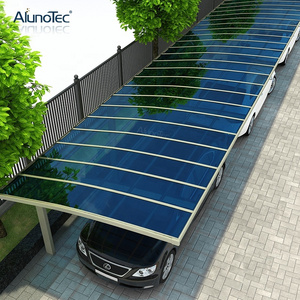 AlunoTec Jardin Garage Anti UV Resistant Aluminium Solar Roof Carport Racking Structure Car Port Parking Shade