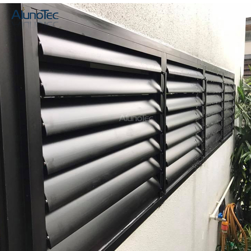 AlunoTec White Aluminum Pergola Shutter Shades Sun Louver Small Shutters Louvers Facade Blinds