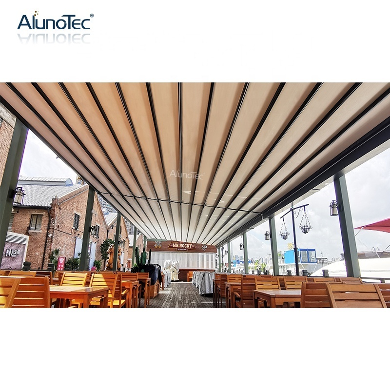 Waterproof Aluminum Backyard Gazebo Canopy Cover Modern Retractable Awning For Outdoor