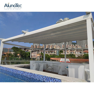 European Design Restaurant Terraces Folding Awning Pergola Outdoor Canopy Retractable Roof Covers