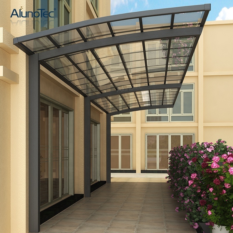 AlunoTec Jardin Garage Anti UV Resistant Aluminium Solar Roof Carport Racking Structure Car Port Parking Shade