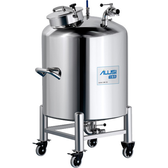 50L-5000L GMP Standard Movable SUS Sealed Storage Tank Stainless Steel Pressurized Tank