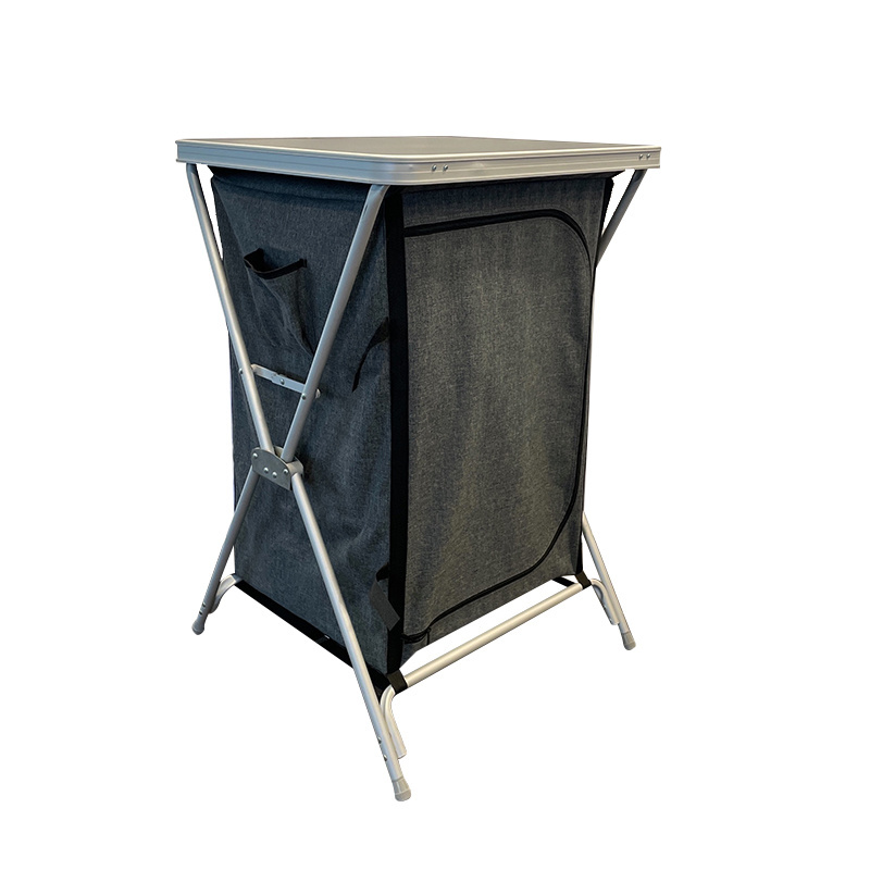 Multifunctional Travel Garden Outdoor Aluminum Polyester 600d Lightweight Camping Folding Cabinet