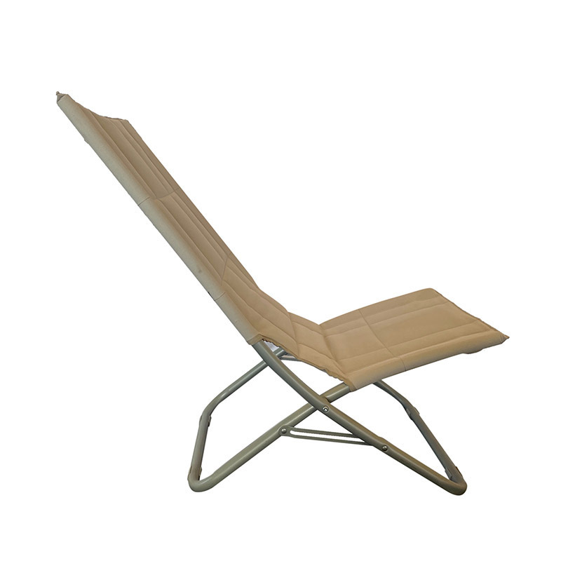 Customized Lightweight Summer Durable Resort Beach Chair Modern Steel Tube Frame Folding Beach Lounge Chair