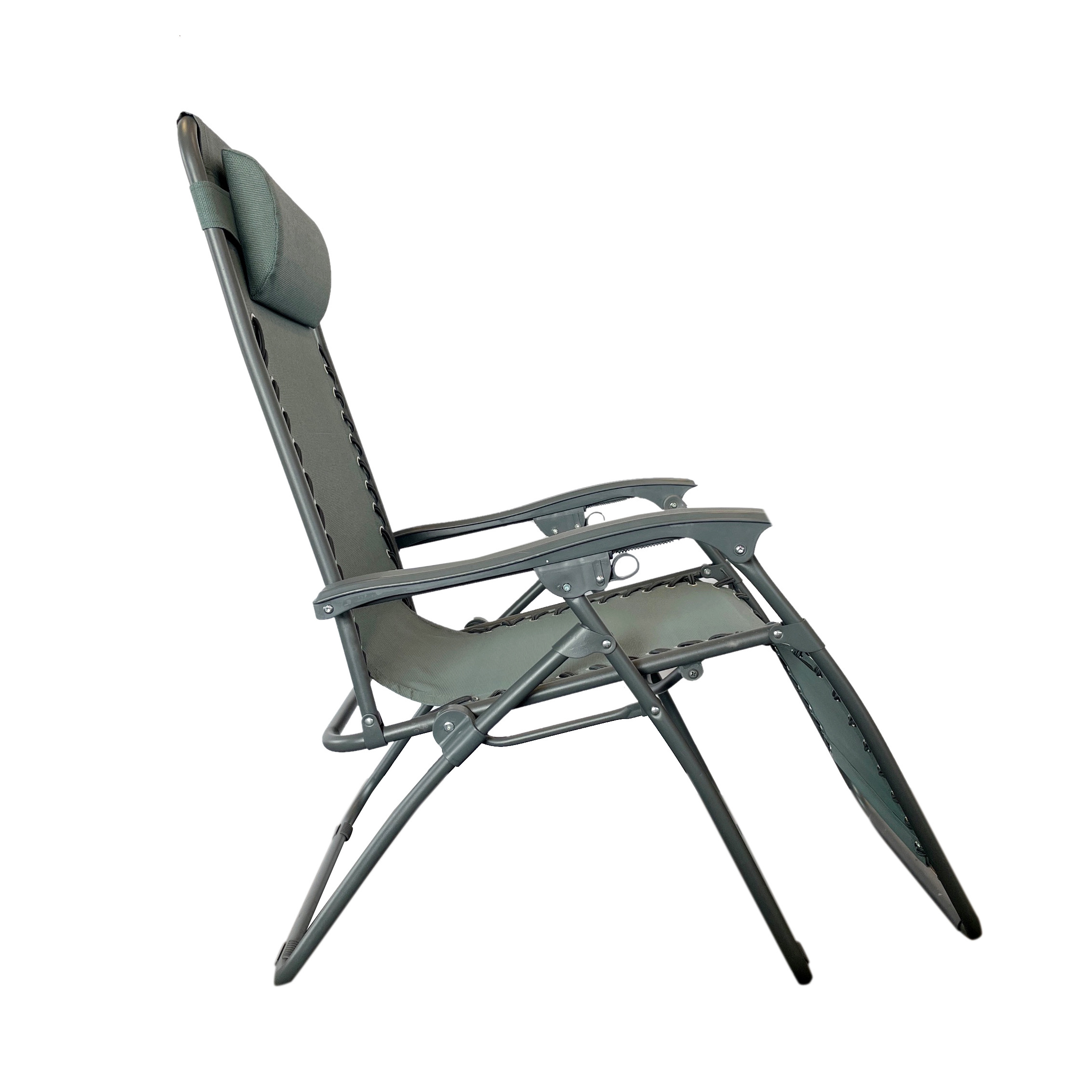 Aluminum Folding Camping Recliner Sunscreen Water Repellency Zero Gravity Folding Beach Lounge Chair