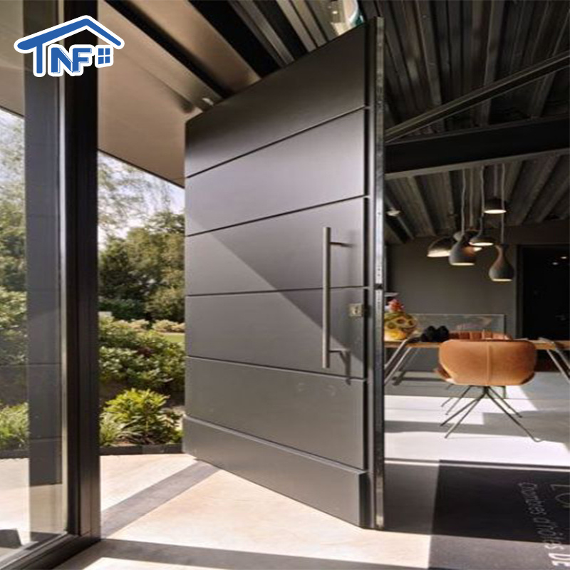 China Top Supplier Modern Residential Solid External Pivot Glass Doors Solid Exterior Entry Doors