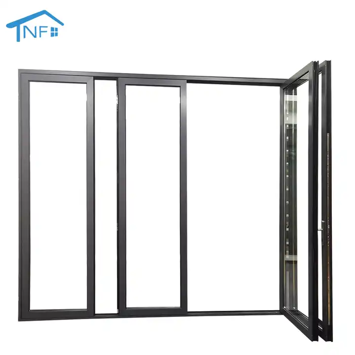 NFRC CSA Approved Interior Balcony Accordion Door Bifold Slide Swing Panoramic Doors Aluminium Folding Patio Doors