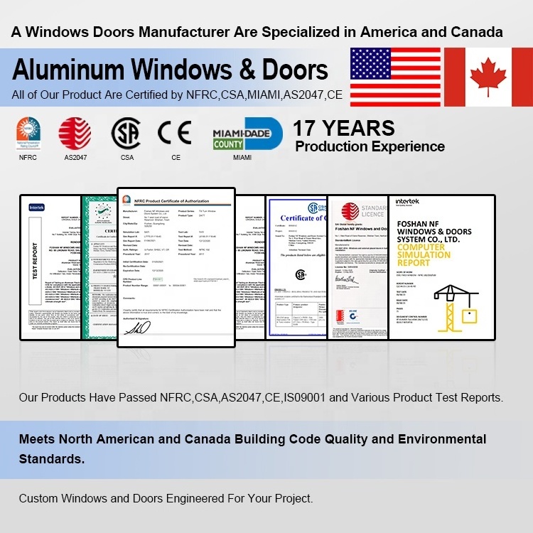 NFRC CSA Approved Interior Balcony Accordion Door Bifold Slide Swing Panoramic Doors Aluminium Folding Patio Doors