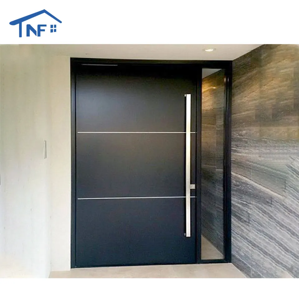 China Top Supplier Modern Residential Solid External Pivot Glass Doors Solid Exterior Entry Doors