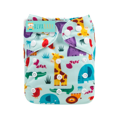 ALVABABY BABY Cloth Diaper Hot Sale Reusable Cloth Nappy Eco-friendly Wholesale Pocket Diaper