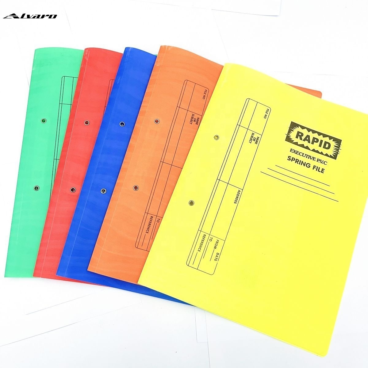 Office supply Wholesale High quality waterproof durable colorful A4 size Rapid executive PVC Spring file file folders