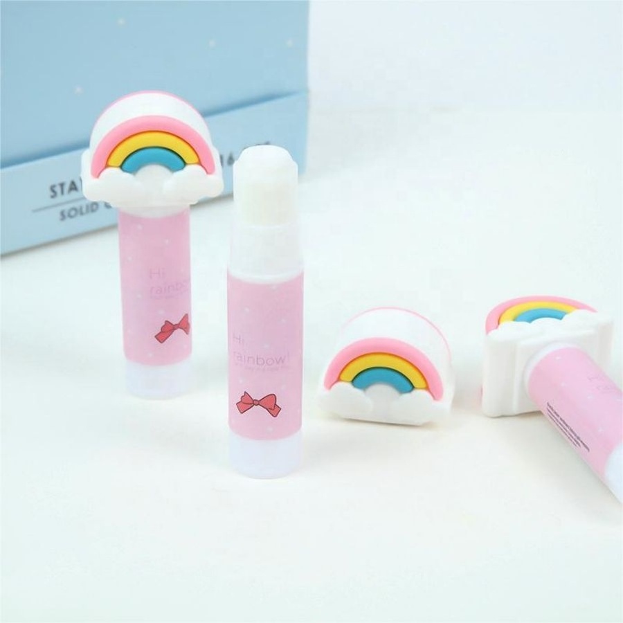 High Quality School/office Tools Non-toxic pva 9g white solid Glue Stick With Cute Top For Students and kids hand craft