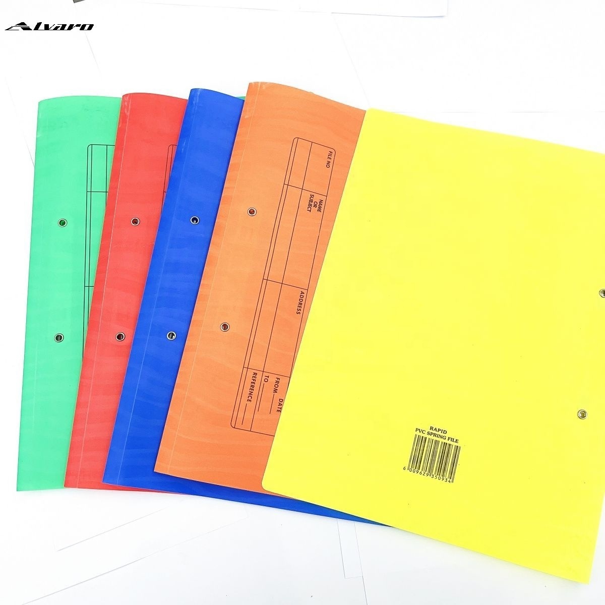 Office supply Wholesale customized logo good quality waterproof durable pvc plastic pp Spring file for office stationery