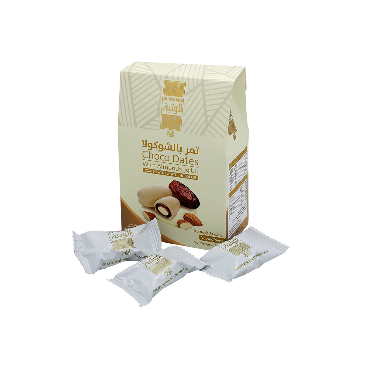 Al Wathba Chocolates Dates 150gm white Chocolate Unique Taste Bulk Delicious Made In UAE Wholesale