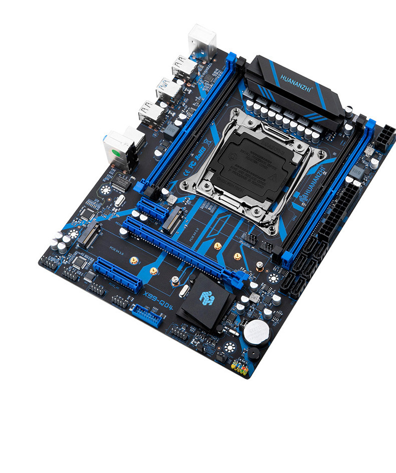 HUANANZHI X99-QD4 X99 Motherboard support XEON E5 X99 LGA2011-3  DDR4 RECC NON-ECC Memory NVME USB3.0 SATA computer motherboard