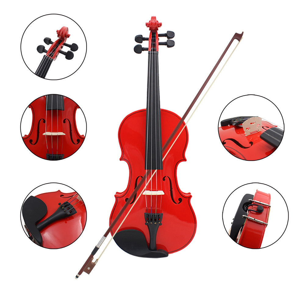 low price beginner colors violin 4/4  handmade violin made in china with rosin,bow violin accessories