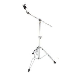 Good quality electroplating 22/25 pipes dual purpose drum cymbal stand for straight and inclined cymbals