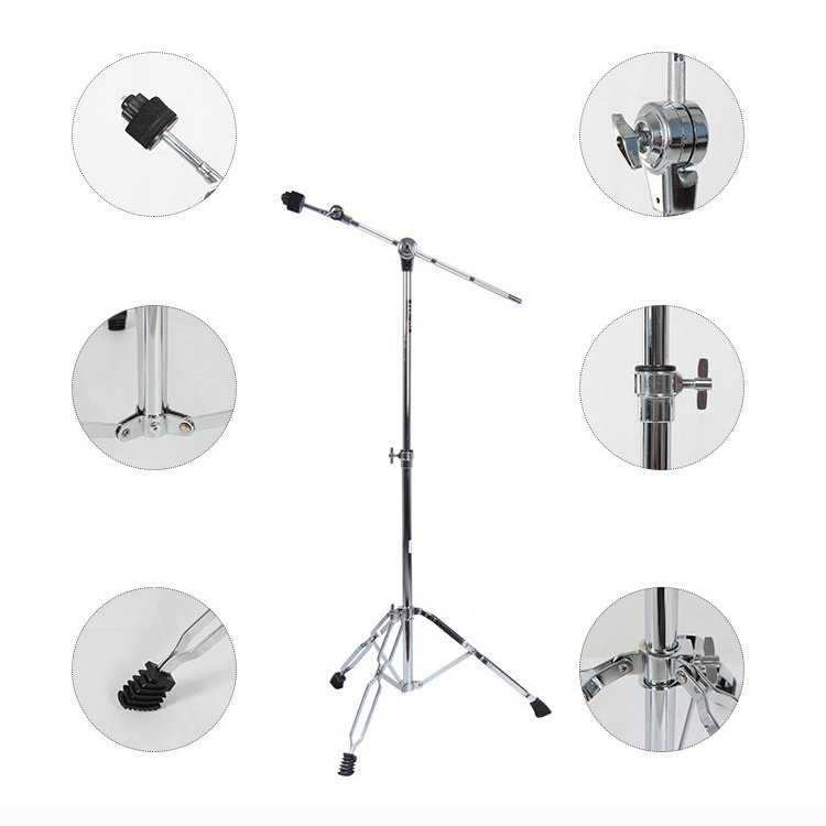 Wholesale good quality drum set Cymbal Stand Drum Set inclined cymbal rack hanging cymbal stand