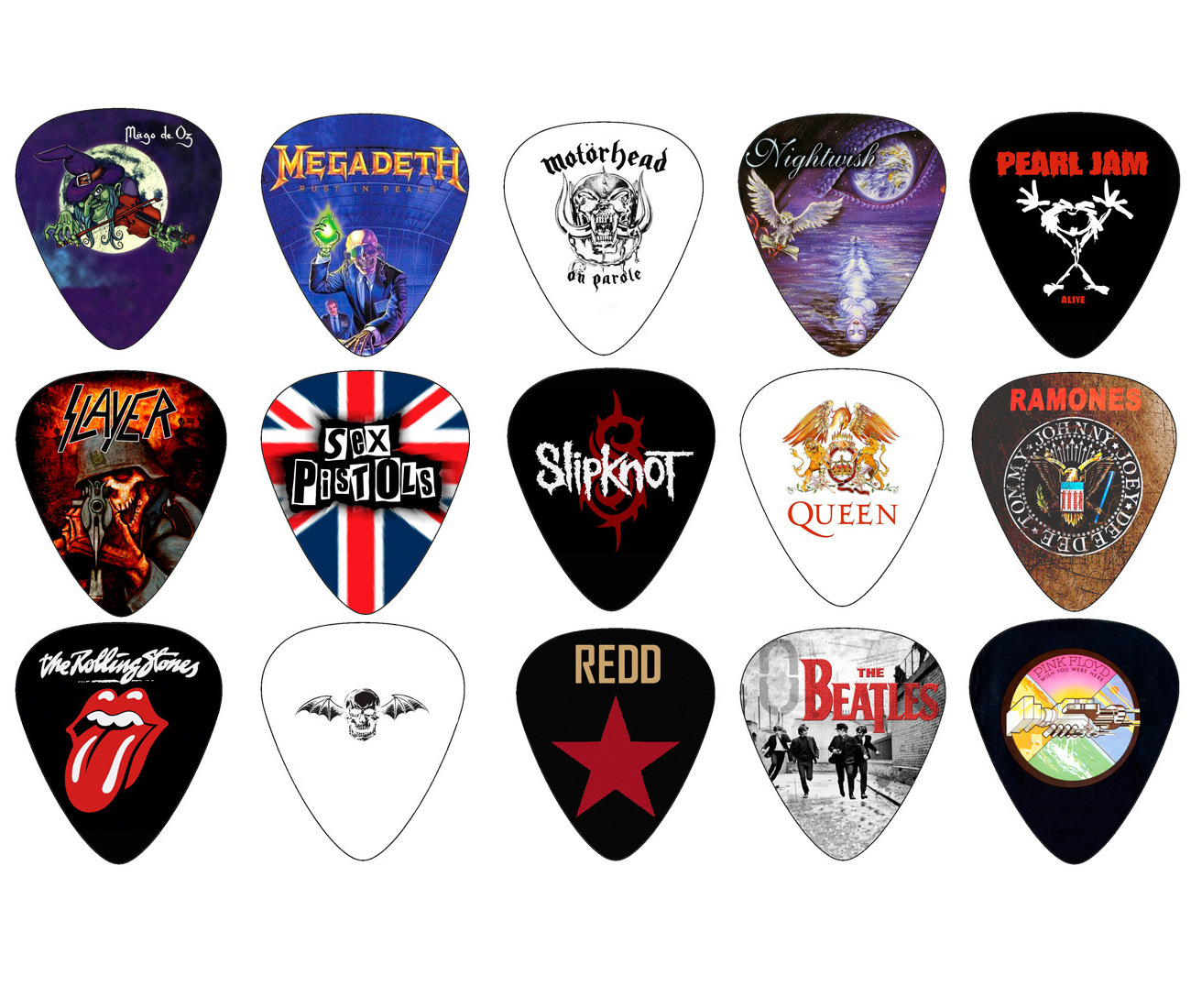 Factory wholesale custom logo celluloid picks color printing guitar picks logos