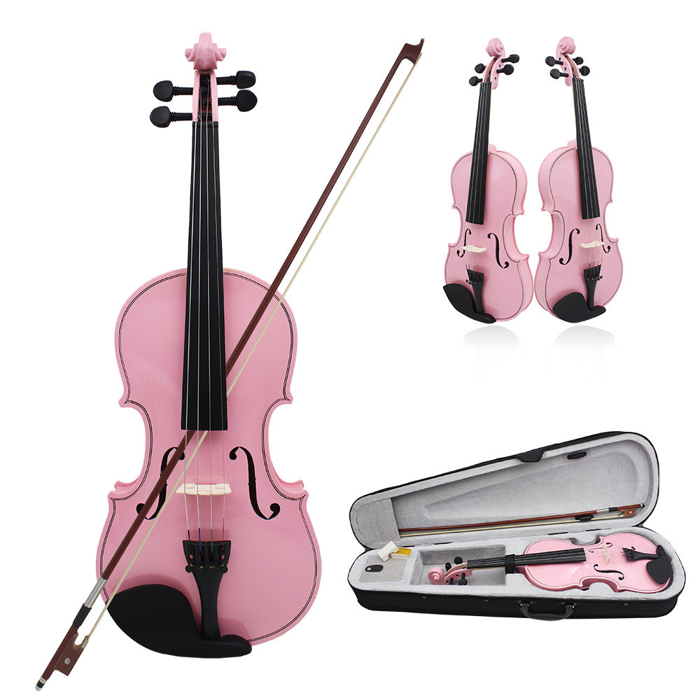 low price beginner colors violin 4/4  handmade violin made in china with rosin,bow violin accessories