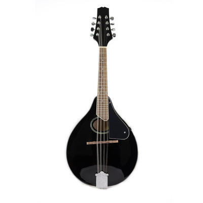 Wholesale Music Instrument Handmade Spruce Chinese Mandolin 8 Strings Black Electric Mandolin